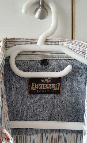 Hemisphere Mens Button up Shirt Size Large