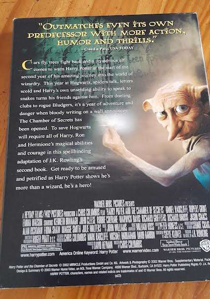 Harry Potter and the Chamber of Secrets DVD 2 Disc
