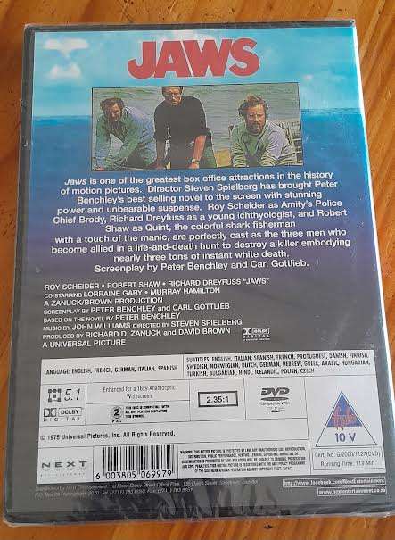 Jaws DVD