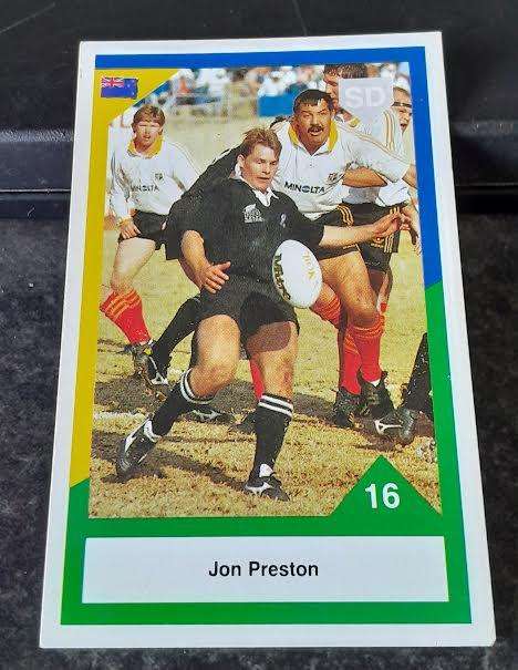 Sports Deck Rugby Card Jon Preston