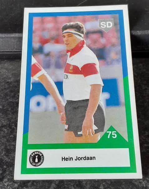 Sports Deck Rugby Card Hein Jordaan