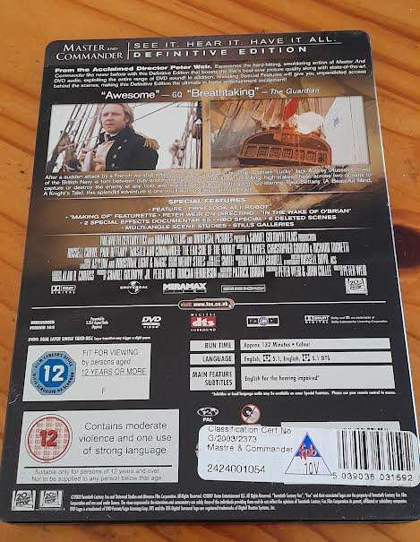 Master and Commander Steelbook DVD