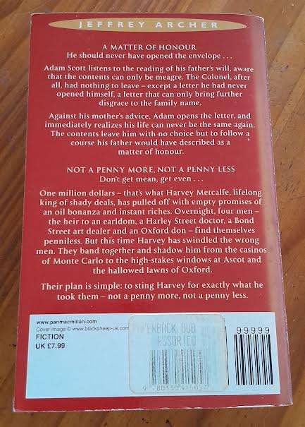A Matter of Honour&Not a penny more,Not a penny less-Jeffrey Archer