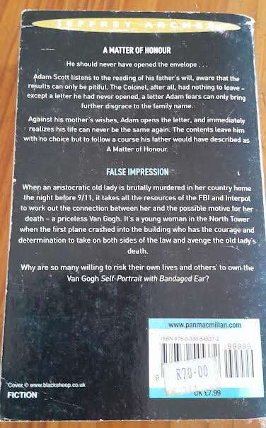 A matter of Honour&False Impression-Jeffrey Archer
