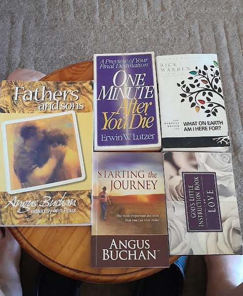 Various Christian Books including Angus Buchan
