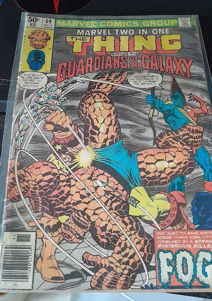 Marvel Two-in-one#69 November 1980 The Thing battles the Guardians of the Galaxy