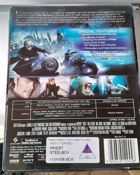 Priest Steelbook Blu-Ray