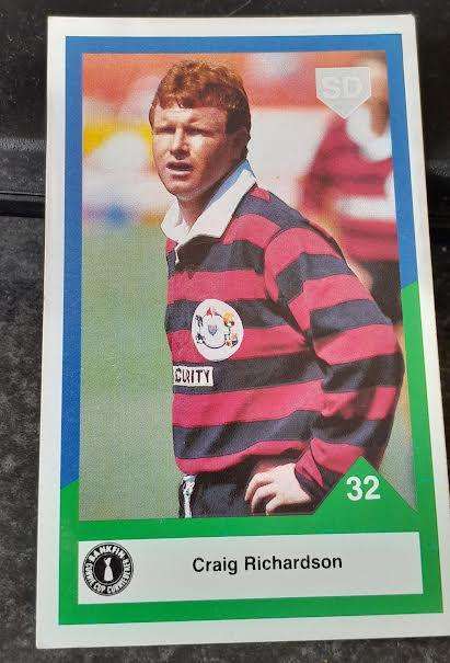 Sports Deck Rugby Card Craig Richardson