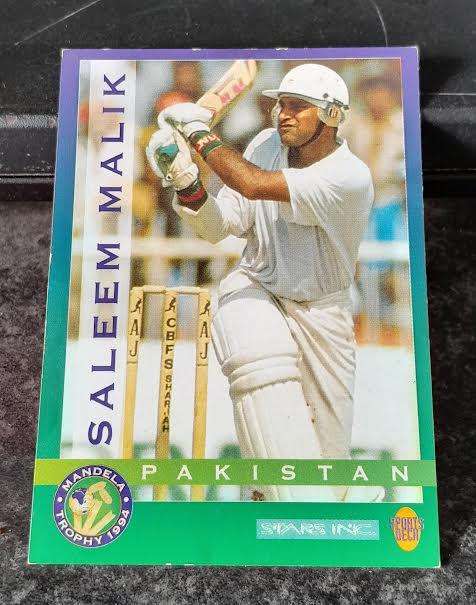 Sports Deck Cricket Card Saleem Malik