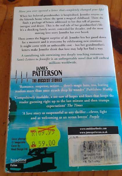 Sam's letters to Jennifer-James Patterson