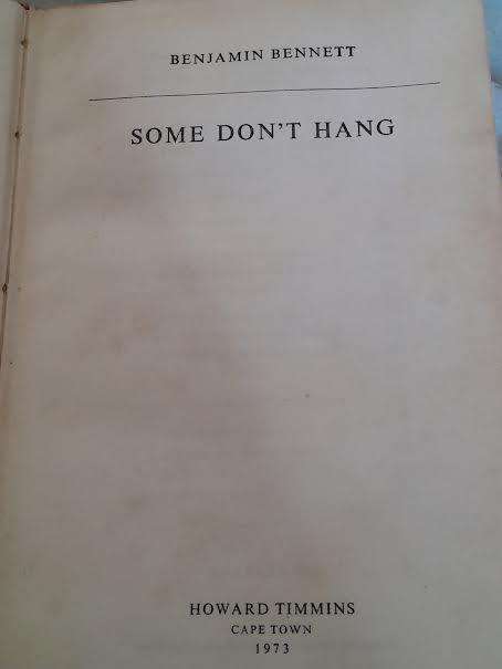 Some Don't Hang-Benjamin Bennett Hardcover