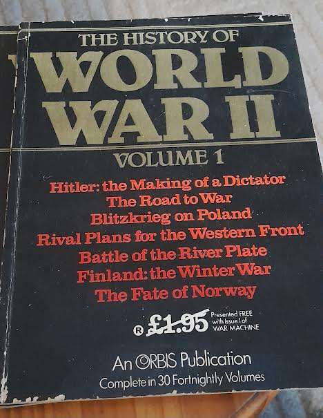 The History of World War II Volumes 1,4,5,6 magazines.