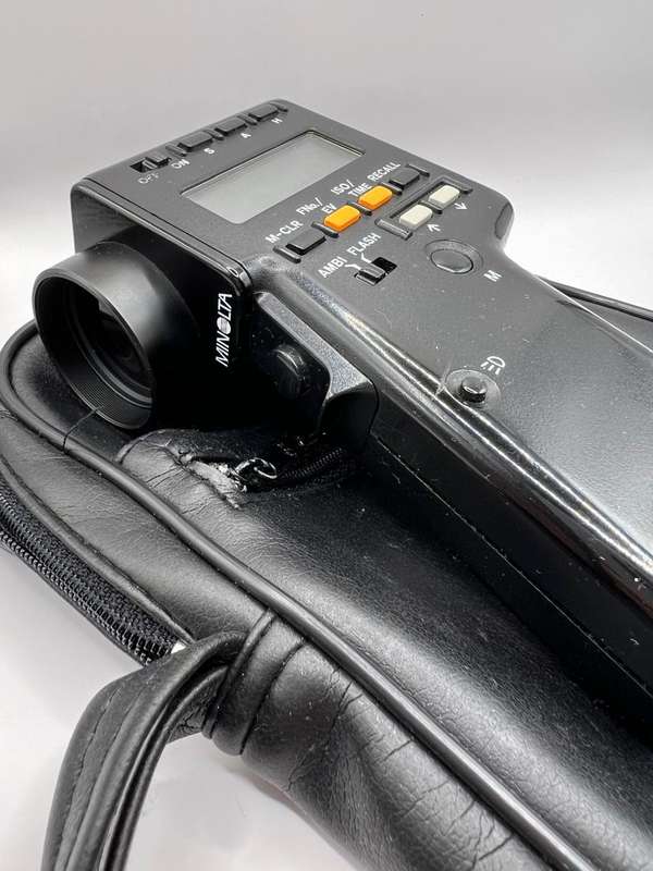 Well-Used Minolta Spotmeter F Light Exposure Spot Meter From JAPAN