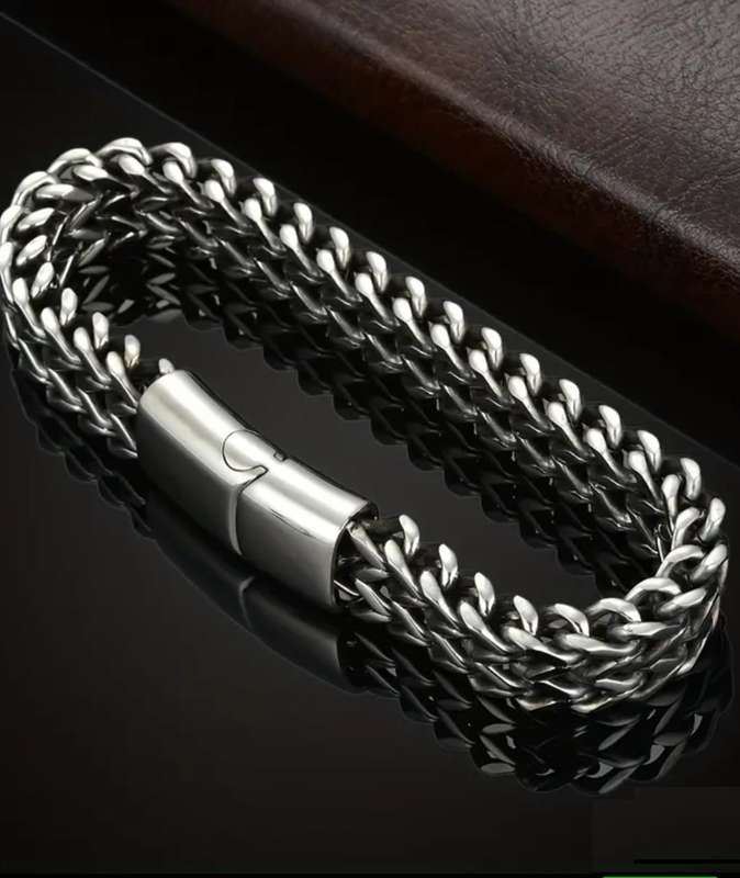 Titanium Magnetic  Clasp Double bracelet