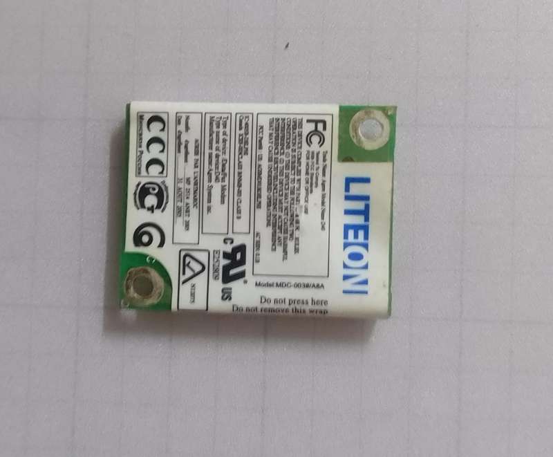 OEM TOSHIBA Gateway MDC003#/A8A D40 56K Laptop Modem