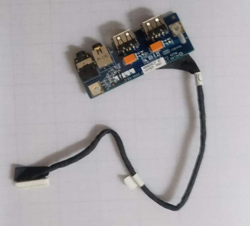 (D)USB board, Audio for laptop Compal HEL80, EL80, * LS-3162P with Cable