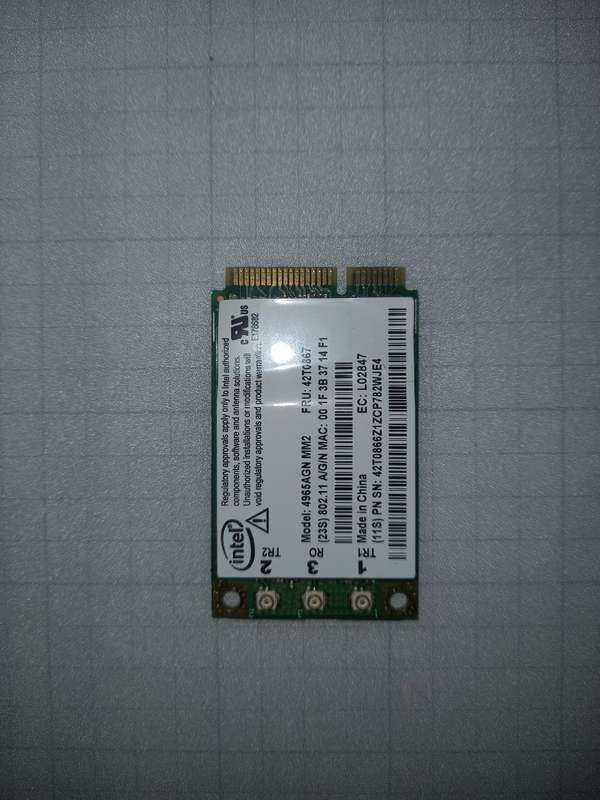 (D)Intel 49645AGN MM2 Wireless n Half Mini PCI-EXPRESS WIRELESS CARD 0578-07-2198