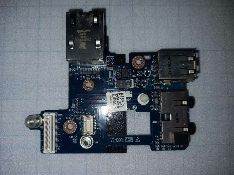 (D)Dell Latitude E6400 Laptop USB Audio LAN Board - JBL00 LS-3809P