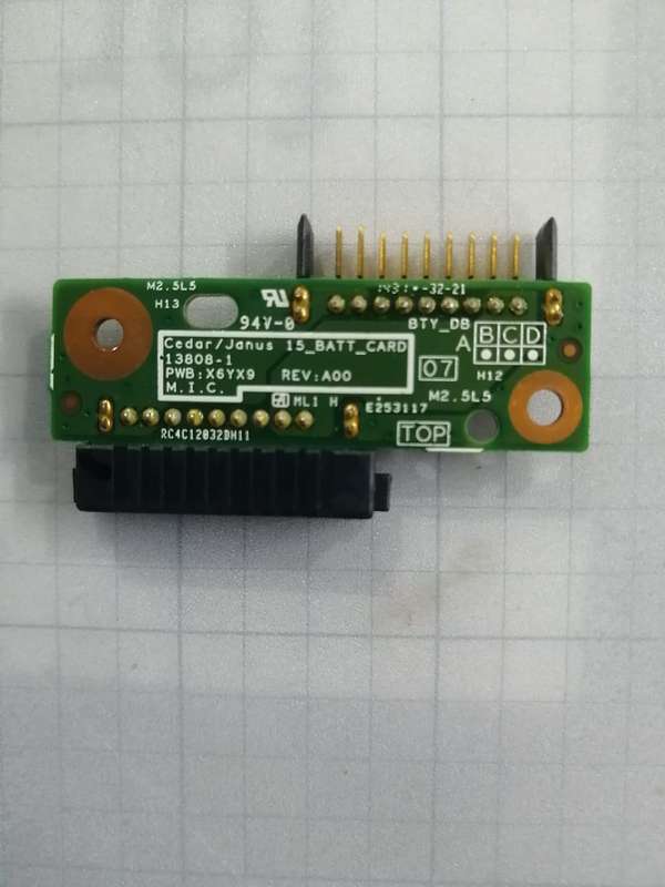 (D) Dell Inspiron 15-3542 Laptop Battery Connector Board 13808-1 X6YX9