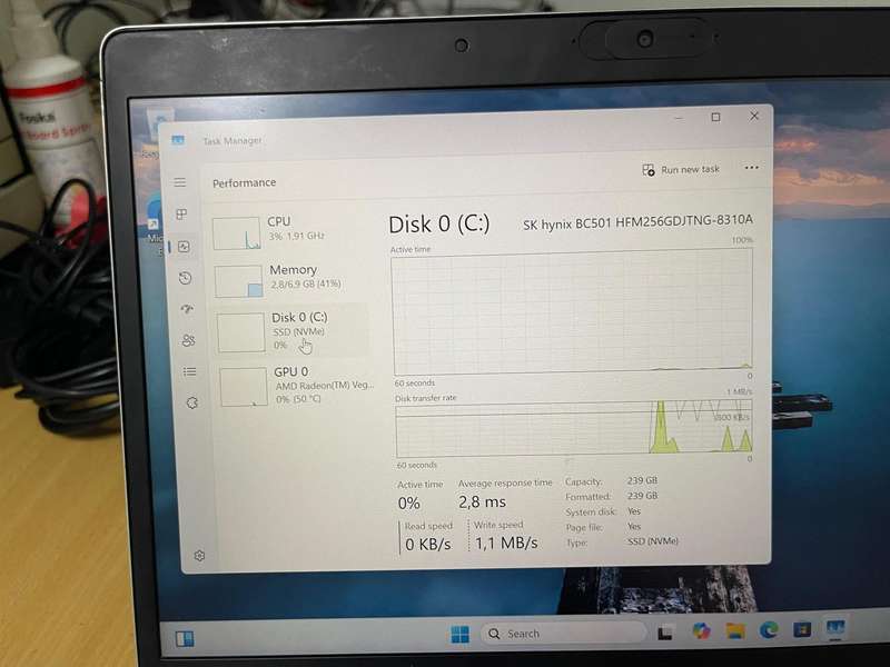 HP EliteBook 735 G5  Ryzen 7 PRO 2700U / 13.3 FHD / AMD Radeon Vega Graphics / 8GB RAM / 256GB SSD