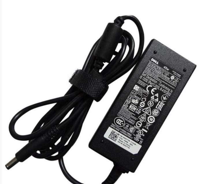 Dell Original 45W Small Pin 4.5mm barrel AC Adapter with SA Power Cord