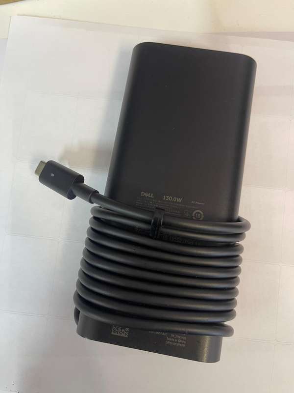 Dell 130W Original USB-C/Type C Charger AC Adaptor for Dell Laptops w/ SA Power cord