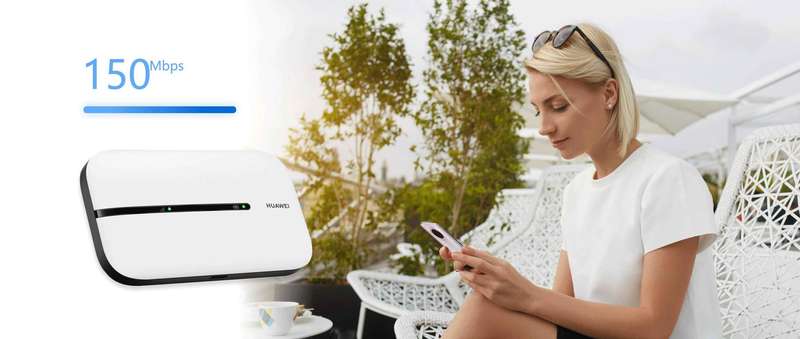Huawei E5576 4G Wi-Fi Portable Pocket Router W/ 150Mbps High Speed & Long Range