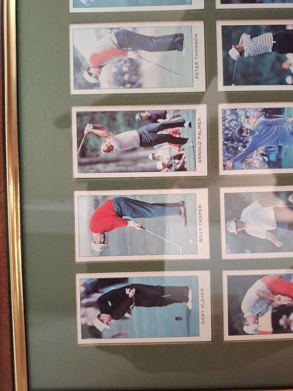 Framed Golf The Modern Era Collectable Cards. 1958-1993