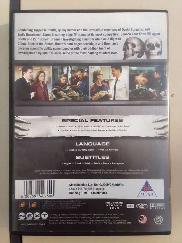 Bones, the fourth season (Body Bag Edition)