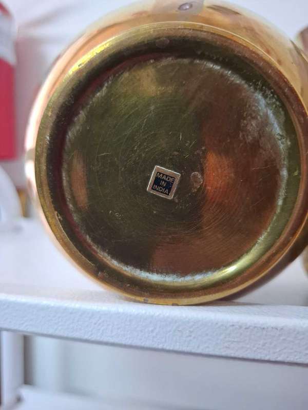 Brass planter