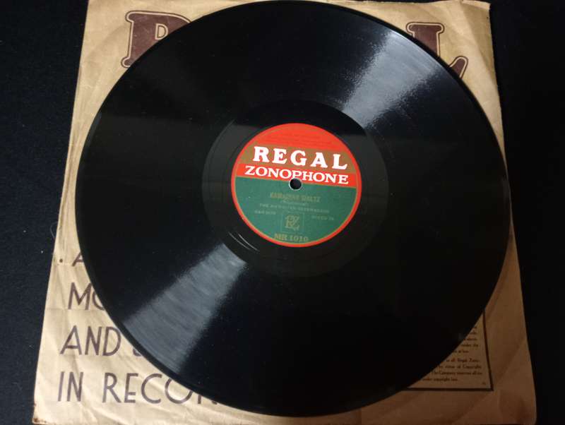Regal vinyl 78RPM LP's
