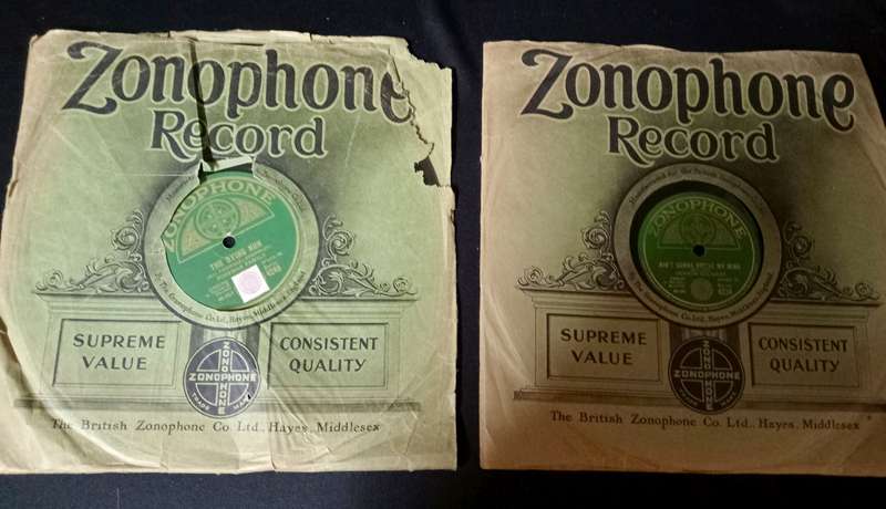 Zonophone vintage vinyl 78RPM LP's