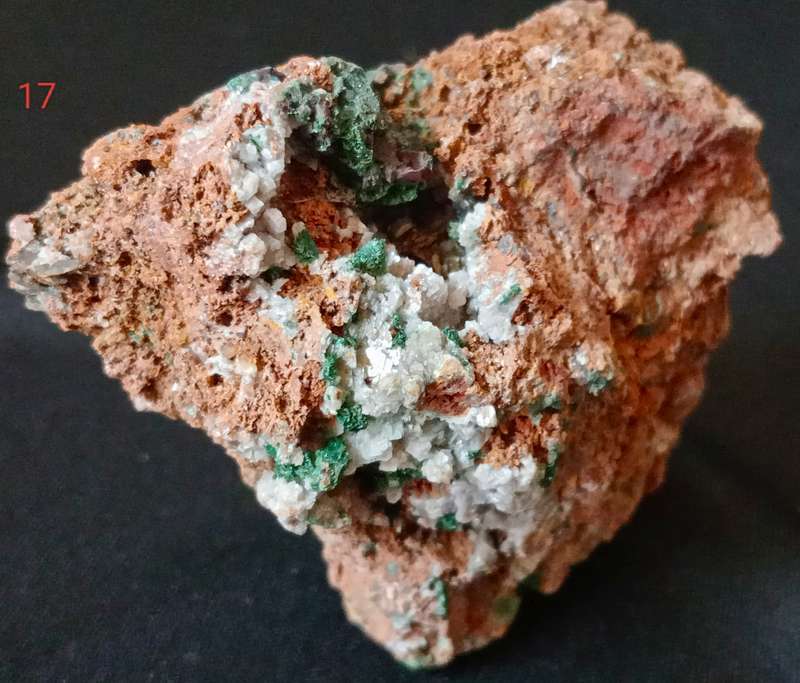 Smithsonite/Dolomite/Malachite - Tsumeb, Namibia