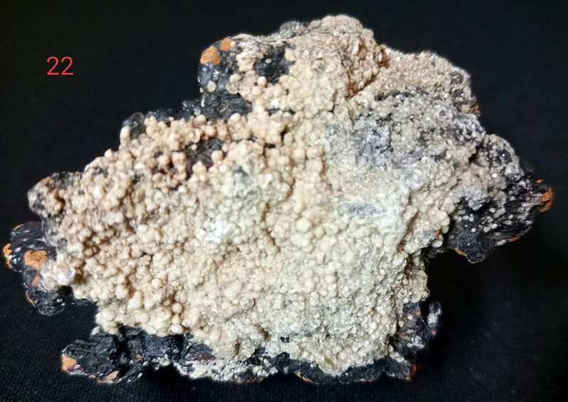 Acanthite/Calcite Crystals