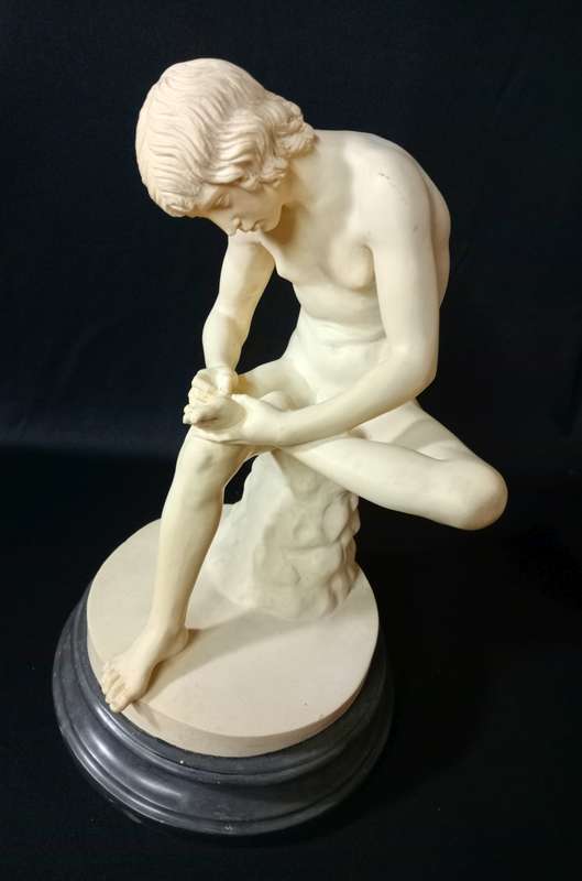 Boy with Thorn in his foot - Spinario/Fedelino Sculpture by A. Santini (Italy)