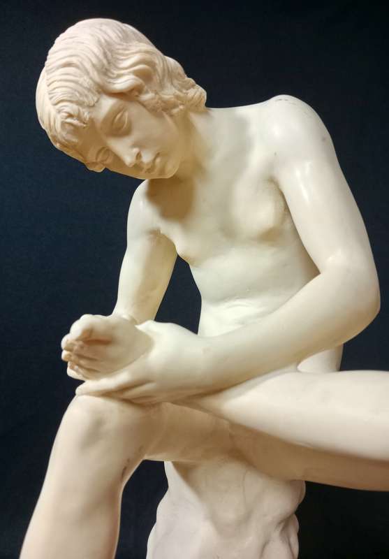 Boy with Thorn in his foot - Spinario/Fedelino Sculpture by A. Santini (Italy)