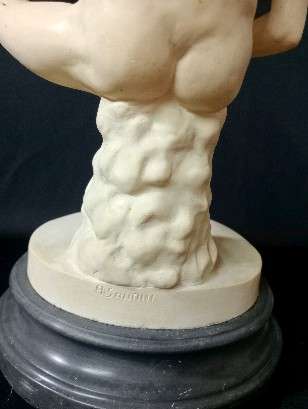 Boy with Thorn in his foot - Spinario/Fedelino Sculpture by A. Santini (Italy)