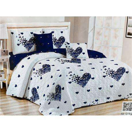 Bedspread Set Queen 5 Piece Microfiber