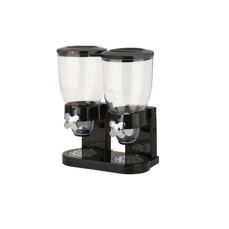 Double Barrel Cereal Dispenser - 1000gms - Black