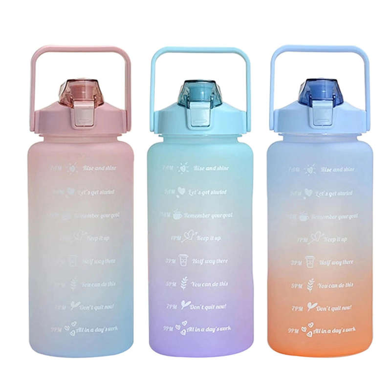 3 Pack Motivational Water Bottle - 2 Litre
