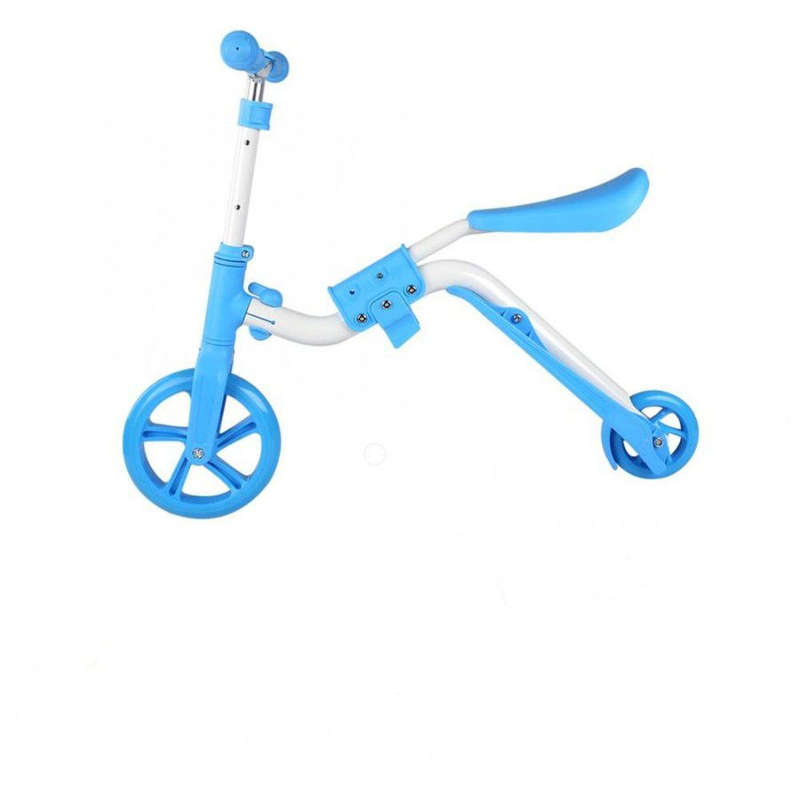 2 in 1 Kids Scooter Adjustable Height & T-Shape Handle Design (BLACK,BLUE,RED,PINK)