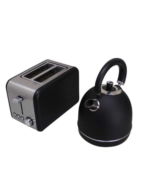 1.8 Liter Dome Kettle & Rectangular 2 Slice Toaster Combo
