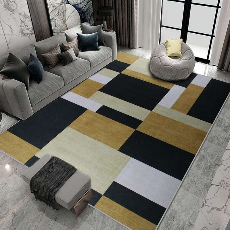 230cmx160cm Authentic 3D Design Rug Printed - Yellow