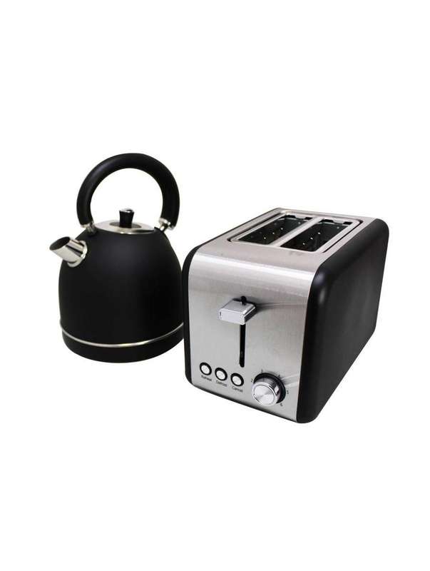 1.8 Liter Dome Kettle & Rectangular 2 Slice Toaster Combo