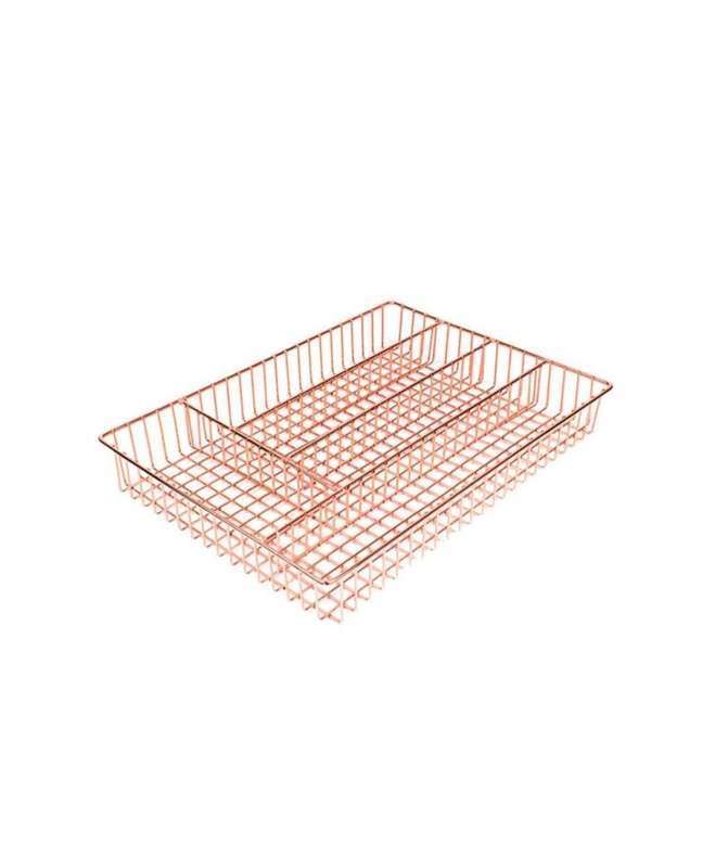 Stylish Rose Gold Cutlery Divider
