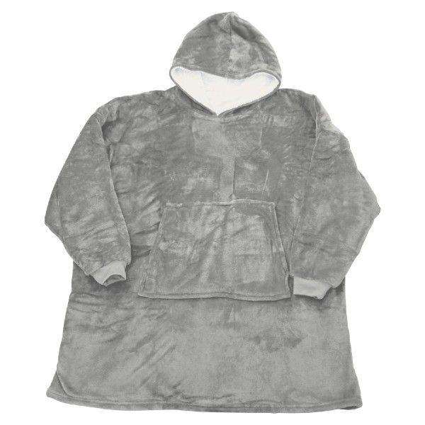 Unisex, Women, Men Fleece Round Hoodie - Grey