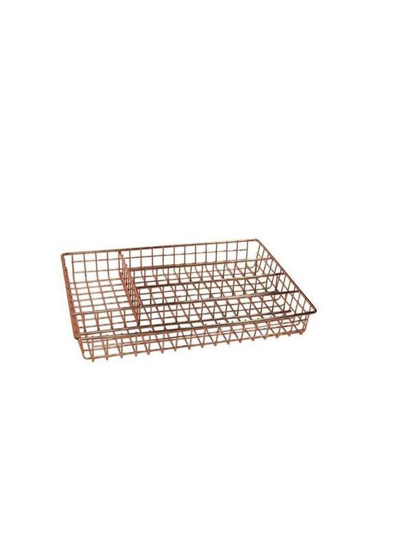 Stylish Rose Gold Cutlery Divider