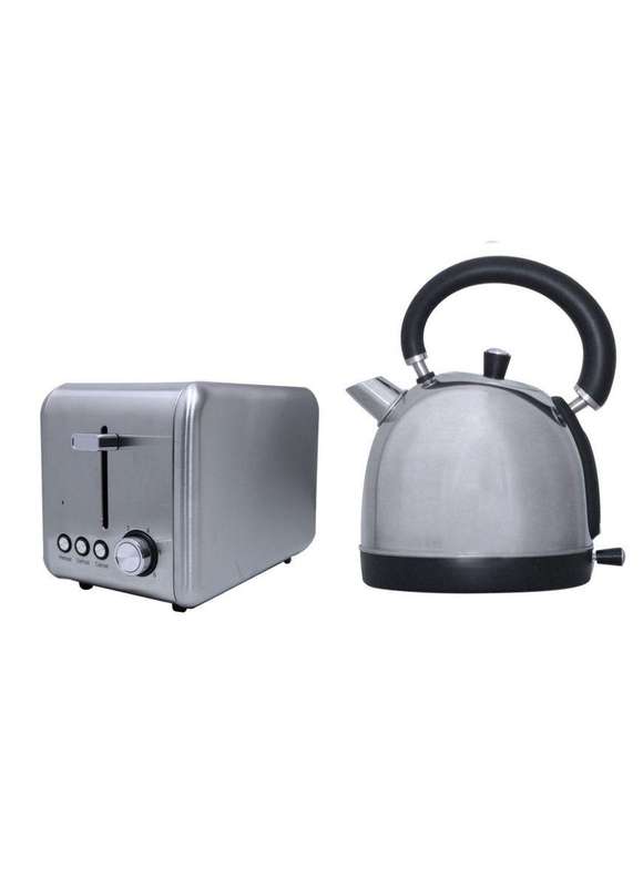 1.8 Liter Dome Kettle & Rectangular 2 Slice Toaster Combo