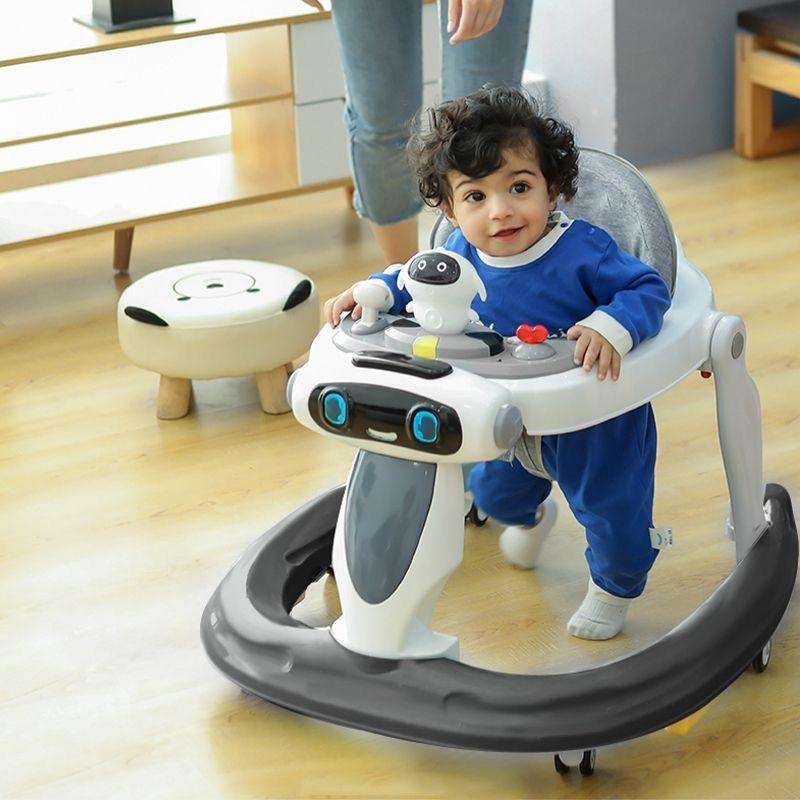 Baby's Folding Learning Walk Multi-Purpose Anti-Rollover Walker