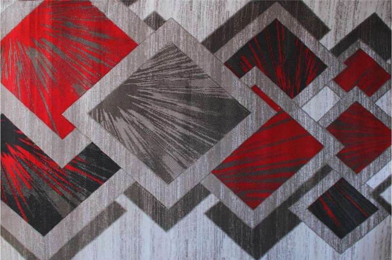 Design Rug Printed 12 - 230cm x 160cm - Squares